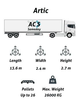 Artic with ACS Sameday Logo